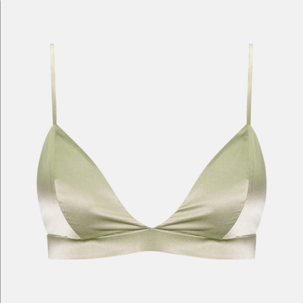 SER.O.YA | Sage Iris Silk Bralette Top | Revolve | Retrofete